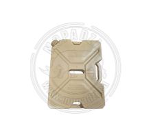 Overland Diesel canister 10/2.3Gal, yellow/sand, description in English/Arabic Overland Diesel canister 10/2.3Gal, yellow/sand, description in English/Arabic