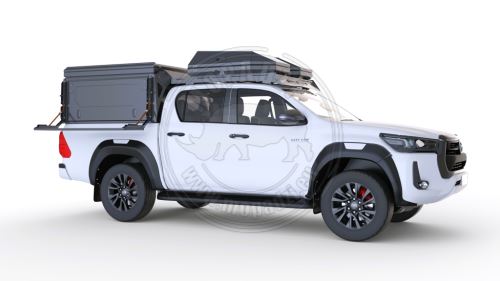 ALUCAB side folding table allowing the installation of MAXTRAX rescue plates for ModCAP