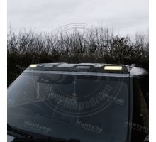 Hunters roof light bar for New Defender, black + 4x white lights (5)