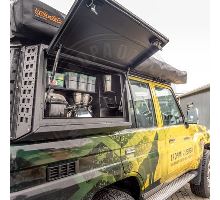 ALUBOX kitchen equipment for the right side box Toyota Land Cruiser 76 ALUBOX kitchen equipment for the right side box Toyota Land Cruiser 76