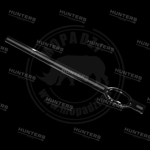Hunters light bar (2 LED rows) front grille New Defender L663 90,110,130; black gloss