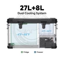 ICECO Dual zone refrigerator, volume 35l, dimensions 68.6x36.4x39.8 cm, black (7)