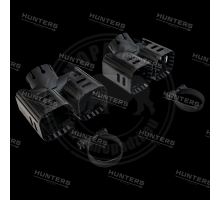 Hunters koncovky výfuku dvojité hranaté Defender motorizace Diesel (Quad) (1)