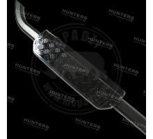 Hunters side steps set for New Defender 110, 130 aluminum sheet metal glossy black (3)