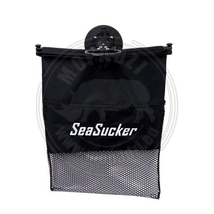 SeaSucker garbage bag, dirty laundry with suction cup, diameter 11cm, black, black