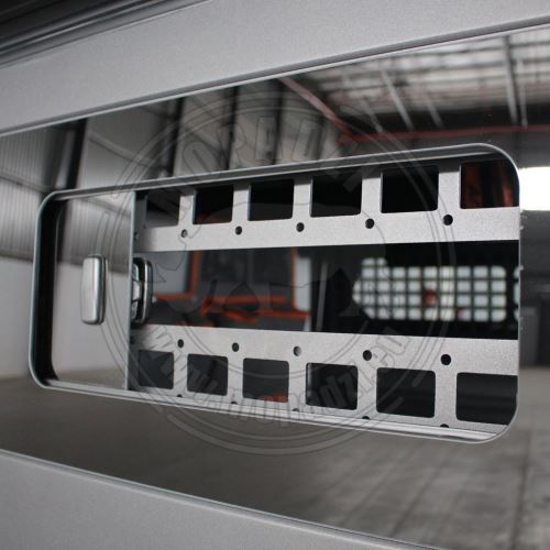 ALUCAB Molle plate, side window safety grille for ModCAP (set) (2)