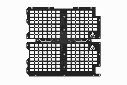 ALUCAB Molle plates, rear door for ModCAP Canopy Camper DC+XC, two pcs.