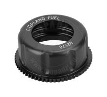 Overland fuel aluminum canister cap, anodized, black