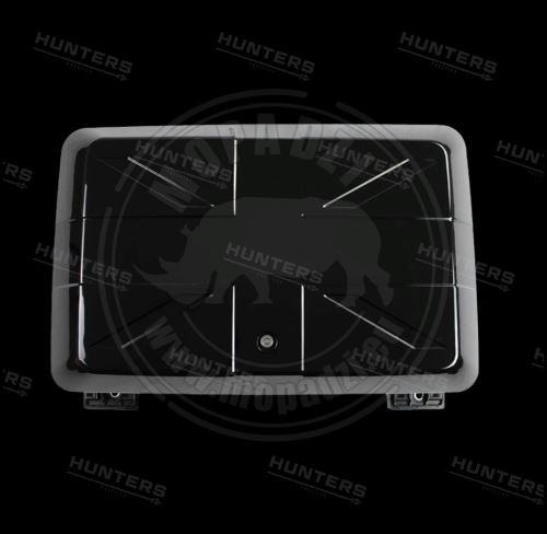 Hunters side storage box New Defender 90,110,130 UK signature, Gloss Black