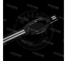 Hunters light bar (2 LED rows) front grille New Defender L663 90,110,130; black gloss (2)