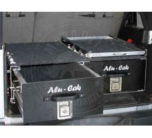 ALUCAB two-drawer pull-out system 1450 for universal use in cars ALUCAB two-drawer pull-out system 1450 for universal use in cars
