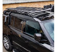 Hunters roof rack expedition for New Defender 90 silver finish Hunters roof rack expedition for New Defender 90 silver finish