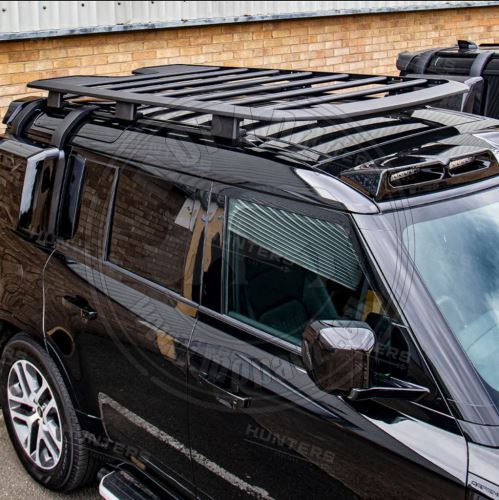 Hunters roof rack expedition for New Defender 110 black design
