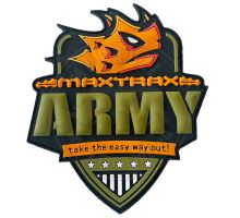 MAXTRAX nášivka se suchým zipem, logo Army styl MAXTRAX nášivka se suchým zipem, logo Army styl